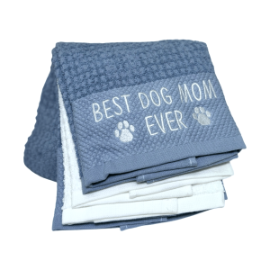 Toallas de Cocina x3 BEST DOG MOM EVER Casaba