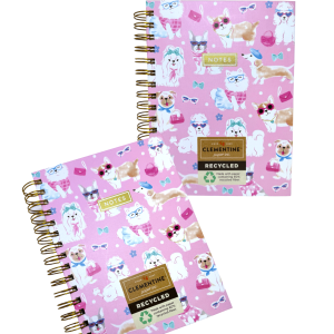 Cuaderno Notas Pink Dogs (Rosado) Mediano Clementine