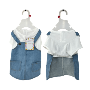 Vestido Jean y Blusa Blanca Happy Spring