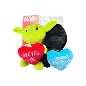 Juguete Star Wars Yoda+Darth Vader x2 peluches squeaky