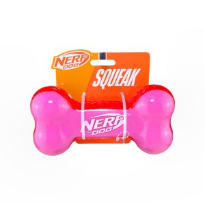 Nerf Dog Hueso Squeak Valentines Day Edition (Rosado-Rojo)