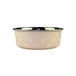 Plato Patitas Fluffly Friends (Crema) 443ml (15oz)