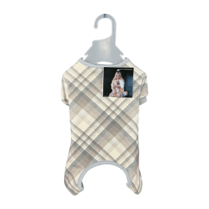 Pijama rayas Jessica Simpson Pets (Beige-Café)